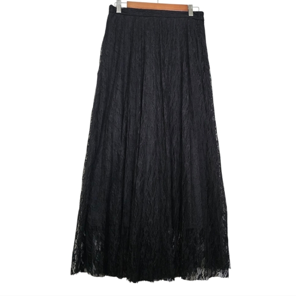 n/a Dresses & Skirts - Gothic Long Black Lace Maxi Skirt